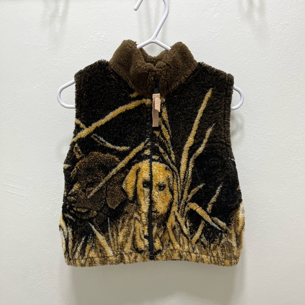 Toddler Boys “Ducks Unlimited” Style Fleece Vest 2T